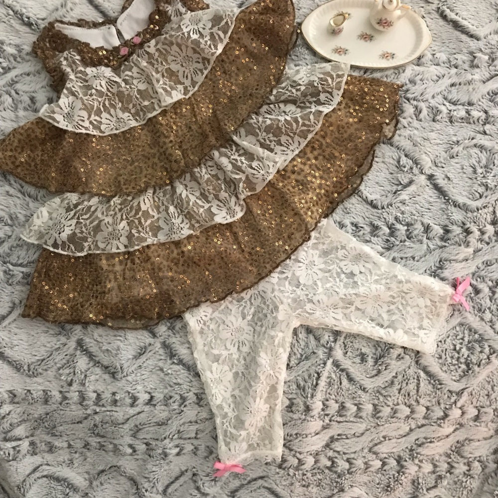 3T Lipstik Girls Sister Set Party Dress